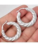 Twisted Hoop Earrings DGE1040