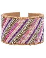 Wholesale Handmade Colorful Bohemian Boho Seed Bead Loom Bracelet, Ethnic Large Cuff Bracelets For Women FBR1006