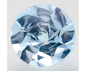 Natural Sky Blue Topaz Round Shape Loose Gemstone DG162SY, 10X10x6.7 mm