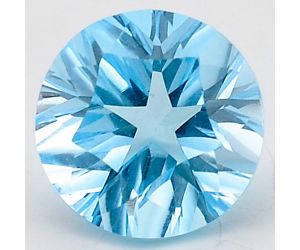 Natural Sky Blue Topaz Round Shape Loose Gemstone DG178SY, 10X10x7 mm