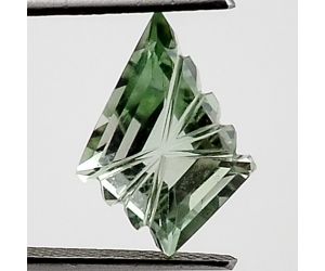Natural Prasiolite (Green Amethyst) Fancy Shape Loose Gemstone DG341GA, 10X14x7 mm