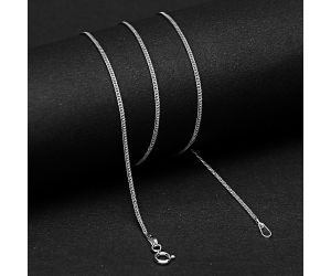 18 inch Curb Style Chain 925 Sterling Silver Jewelry DGC1038