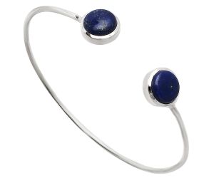 Lapis Lazuli Cuff Bangle Bracelet EXB01063 B-1004, 10x10 mm