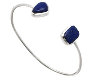 Lapis Lazuli Cuff Bangle Bracelet EXB01067 B-1004, 10x14 mm