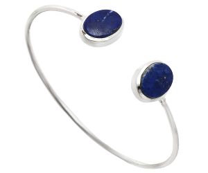 Lapis Lazuli Cuff Bangle Bracelet EXB01070 B-1004, 10x14 mm