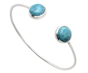 Natural Rare Turquoise Nevada Aztec Mt Cuff Bangle Bracelet EXB01099 B-1004, 12x12 mm