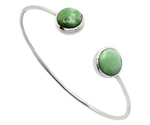 Utah Variscite Cuff Bangle Bracelet EXB01124 B-1004, 12x12 mm