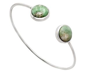 Utah Variscite Cuff Bangle Bracelet EXB01125 B-1004, 12x12 mm