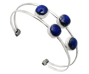 Lapis Lazuli Cuff Bangle Bracelet EXB01207 B-1047, 9x9 mm