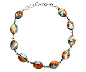 Spiny Oyster Turquoise Bracelet EXB01237 B-1001, 8x10 mm