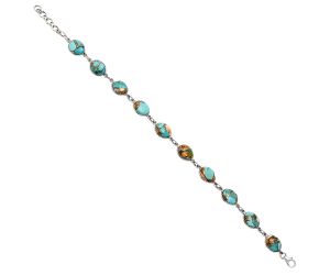 Spiny Oyster Turquoise Bracelet EXB01238 B-1001, 8x10 mm