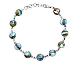 Spiny Oyster Turquoise Bracelet EXB01240 B-1001, 8x8 mm