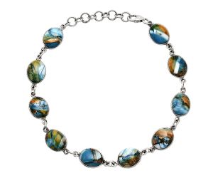 Spiny Oyster Turquoise Bracelet EXB01241 B-1001, 8x10 mm