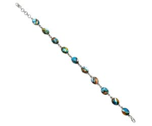 Spiny Oyster Turquoise Bracelet EXB01241 B-1001, 8x10 mm