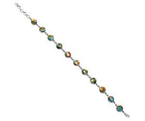 Spiny Oyster Turquoise Bracelet EXB01243 B-1001, 8x10 mm