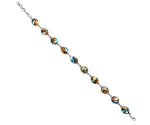 Spiny Oyster Turquoise Bracelet EXB01244 B-1001, 8x10 mm