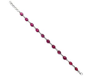 Ruby Glassfield Bracelet EXB01296 B-1001, 6x8 mm