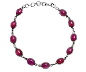 Ruby Glassfield Bracelet EXB01297 B-1001, 6x8 mm