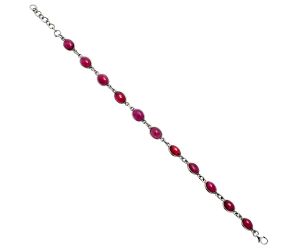 Ruby Glassfield Bracelet EXB01297 B-1001, 6x8 mm