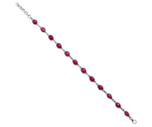 Ruby Glassfield Bracelet EXB01298 B-1001, 6x8 mm