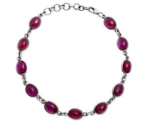 Ruby Glassfield Bracelet EXB01299 B-1001, 6x8 mm