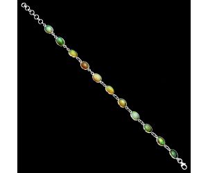 Ethiopian Opal Bracelet EXB01301 B-1001, 7x9 mm