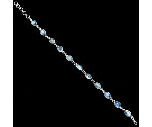 Rainbow Moonstone Bracelet EXB01303 B-1001, 6x8 mm