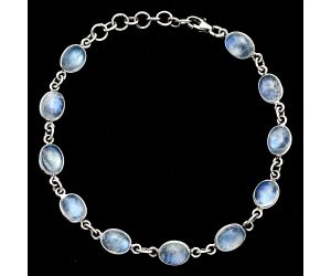 Rainbow Moonstone Bracelet EXB01304 B-1001, 6x8 mm