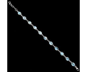 Rainbow Moonstone Bracelet EXB01304 B-1001, 6x8 mm