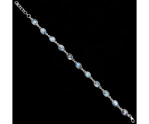 Rainbow Moonstone Bracelet EXB01305 B-1001, 6x8 mm