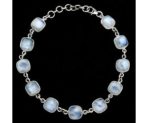 Rainbow Moonstone Bracelet EXB01306 B-1001, 8x8 mm