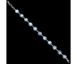 Rainbow Moonstone Bracelet EXB01306 B-1001, 8x8 mm