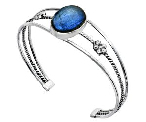 Blue Fire Labradorite Cuff Bangle Bracelet EXB01474 B-1012, 15x20 mm