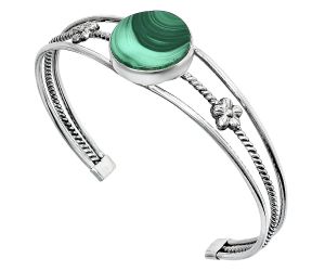 Malachite Eye Cuff Bangle Bracelet EXB01478 B-1012, 18x18 mm