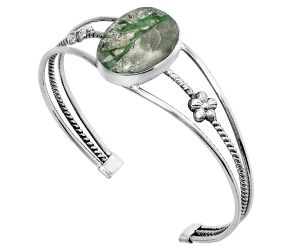 Utah Variscite Cuff Bangle Bracelet EXB01490 B-1012, 16x21 mm