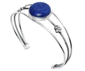 Lapis Lazuli Cuff Bangle Bracelet EXB01492 B-1012, 20x20 mm