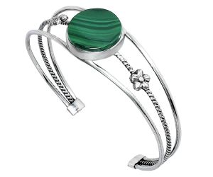 Malachite Eye Cuff Bangle Bracelet EXB01496 B-1012, 18x18 mm