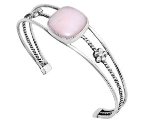 Pink Opal Cuff Bangle Bracelet EXB01497 B-1012, 17x17 mm