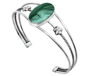 Malachite Eye Cuff Bangle Bracelet EXB01512 B-1012, 14x23 mm