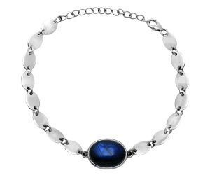 Blue Fire Labradorite Bracelet EXB01600 B-1044, 12x16 mm