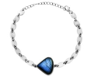 Blue Fire Labradorite Bracelet EXB01601 B-1044, 16x17 mm