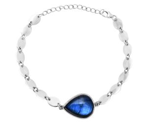 Blue Fire Labradorite Bracelet EXB01602 B-1044, 15x19 mm