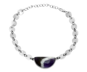 Chevron Amethyst Bracelet EXB01628 B-1044, 12x22 mm