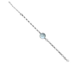 Sky Blue Topaz Checker Bracelet EXB01630 B-1044, 15x15 mm