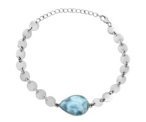 Larimar (Dominican Republic) Bracelet EXB01635 B-1044, 13x19 mm