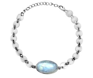 Rainbow Moonstone Bracelet EXB01636 B-1044, 12x20 mm