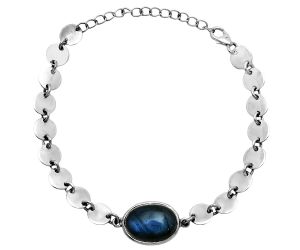 Blue Fire Labradorite Bracelet EXB01637 B-1044, 12x16 mm