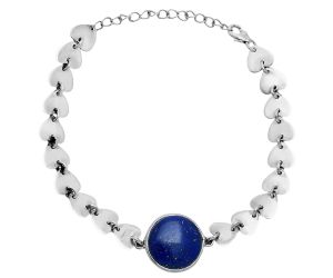 Heart - Lapis Lazuli Bracelet EXB01641 B-1044, 15x15 mm