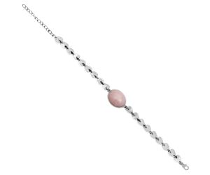 Heart - Pink Opal Bracelet EXB01642 B-1044, 14x18 mm