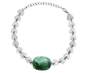 Heart - Malachite Eye Bracelet EXB01645 B-1044, 15x20 mm